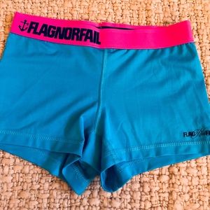 Flag nor Fail Booty Shorts Sz M
